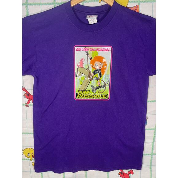 Vintage Y2k Kim Possible Disney Channel Center box T shirt mens size Large - Picture 2 of 4